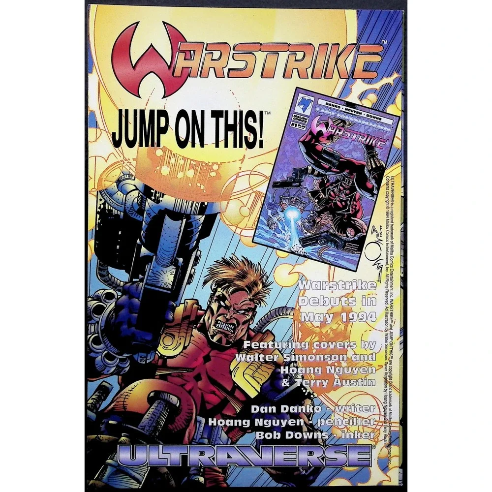Wrath #1-5 Complete Set‎ Malibu Ultraverse 1994 Mantra Freex Guest Appearances
